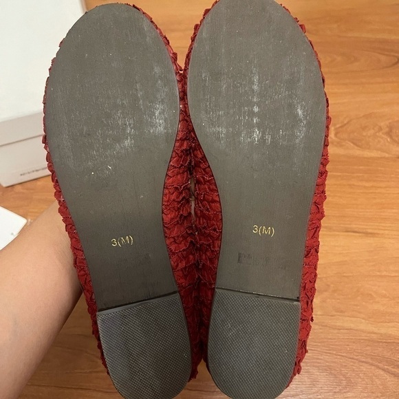 PINK HOUSE japan brand beautiful red ribbon flats - Picture 8 of 12